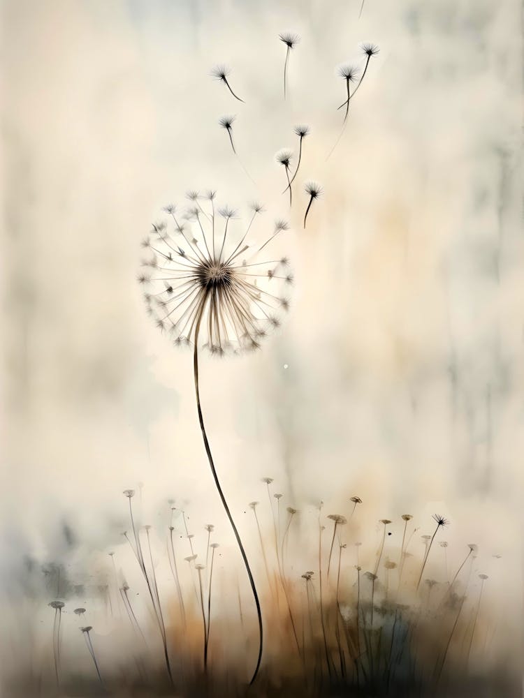 Dandelion wall art