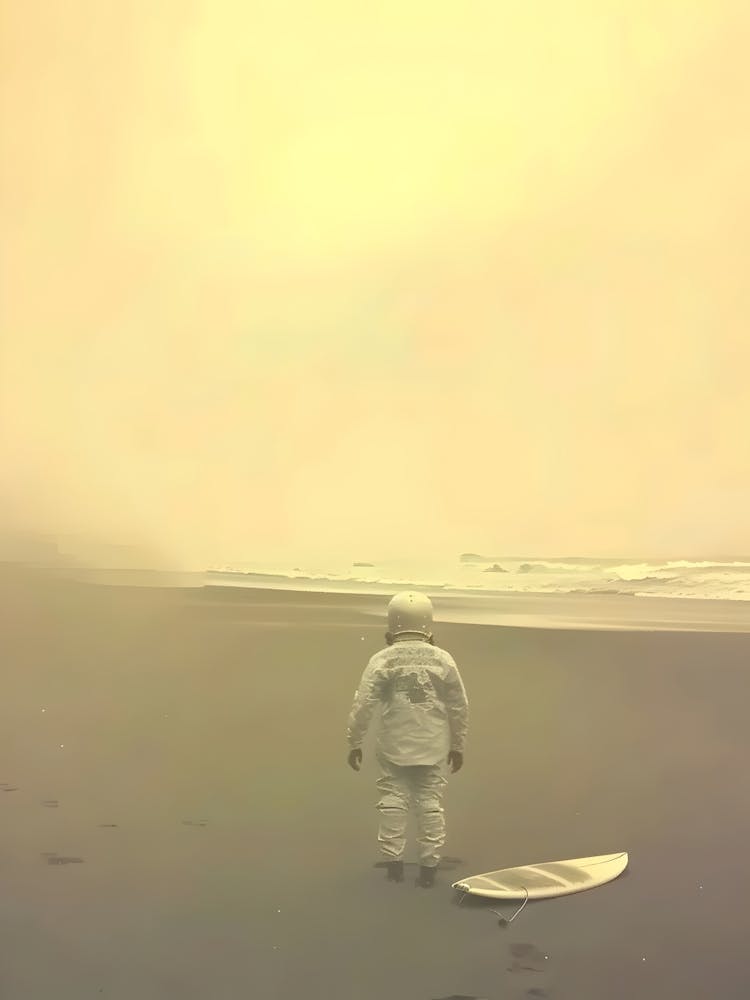 Astronaut On The Beach