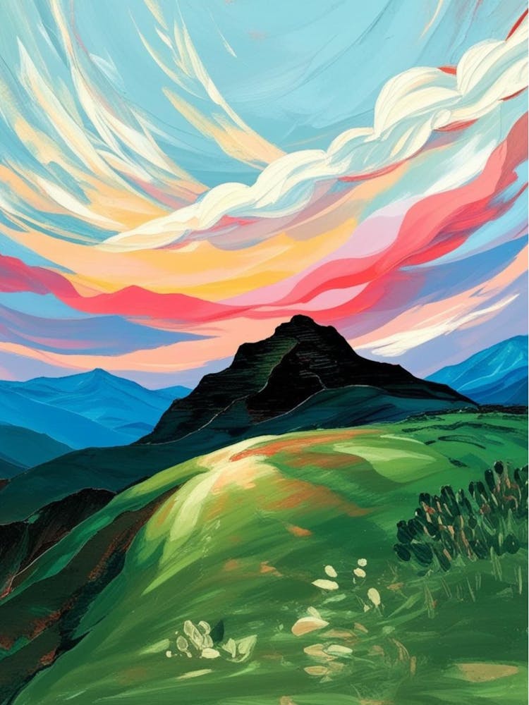 Sunset In The Mountains