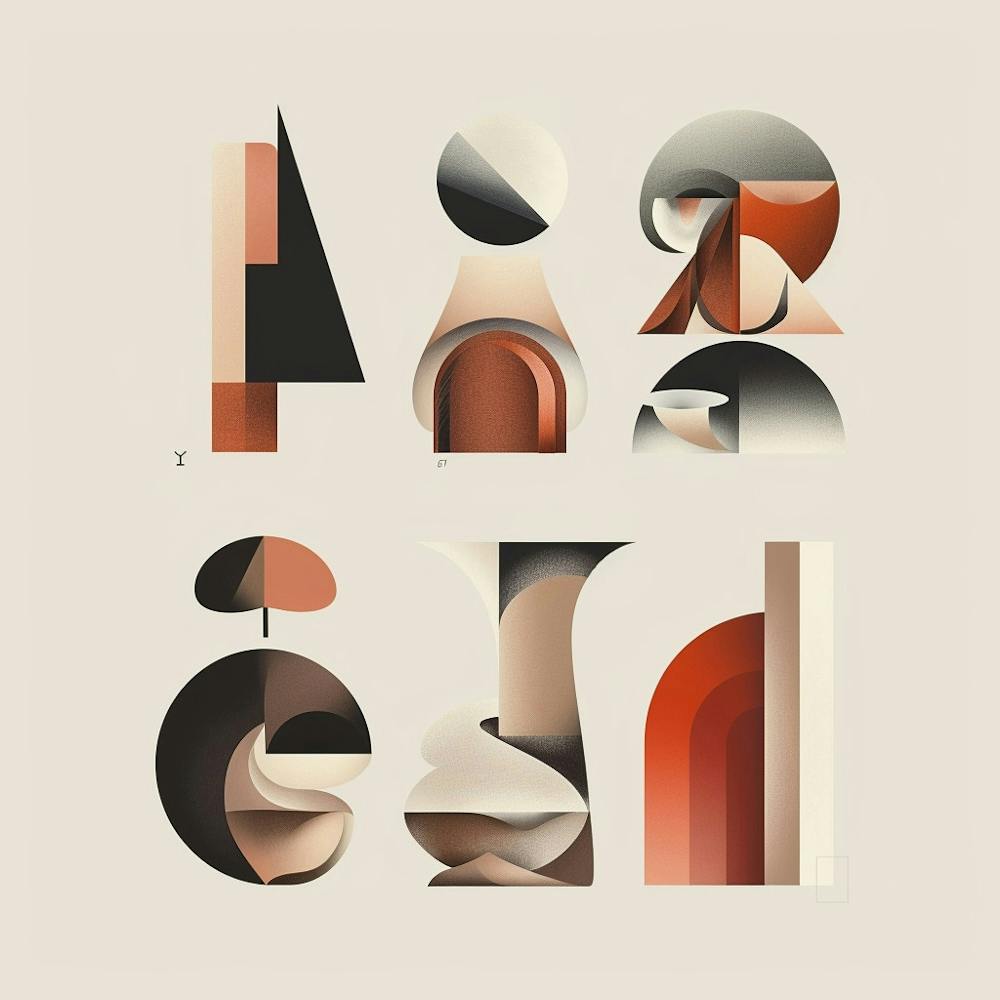 Ein Typografie-Set Minimale Illustration 1718708009 2