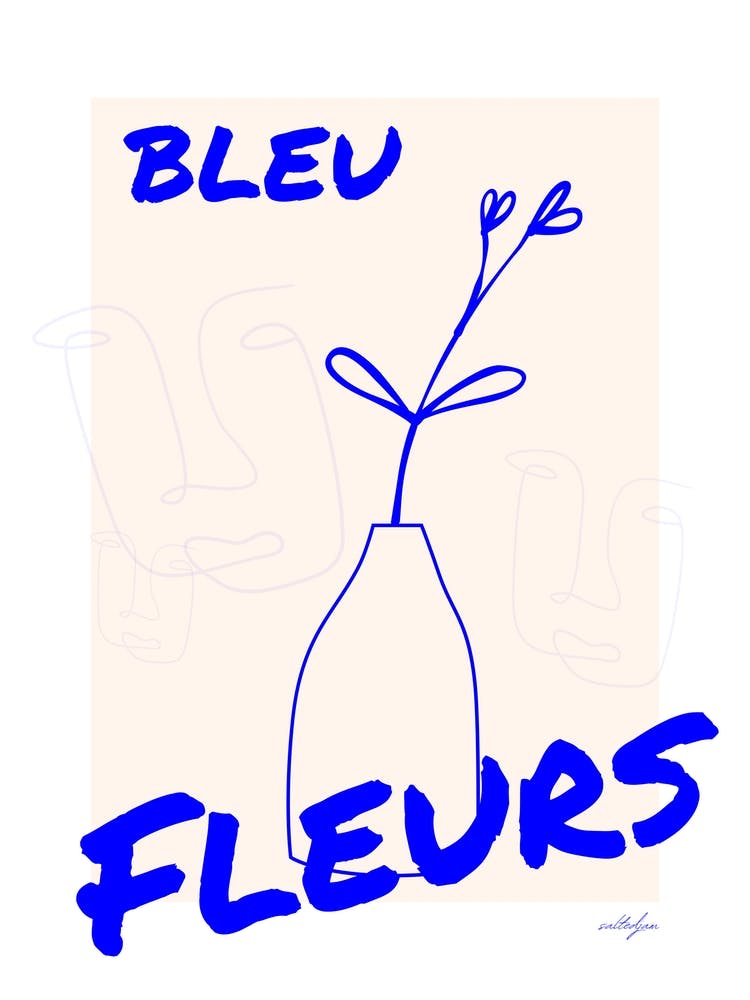 Bleu Fleurs Line