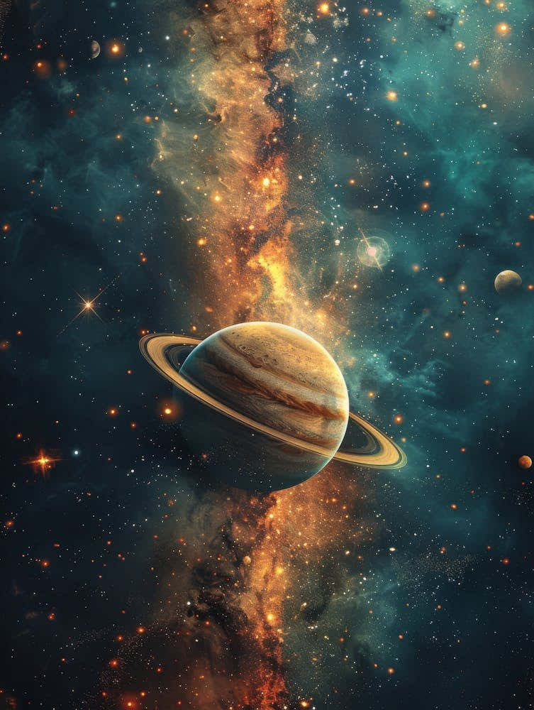 Saturn In Space 2