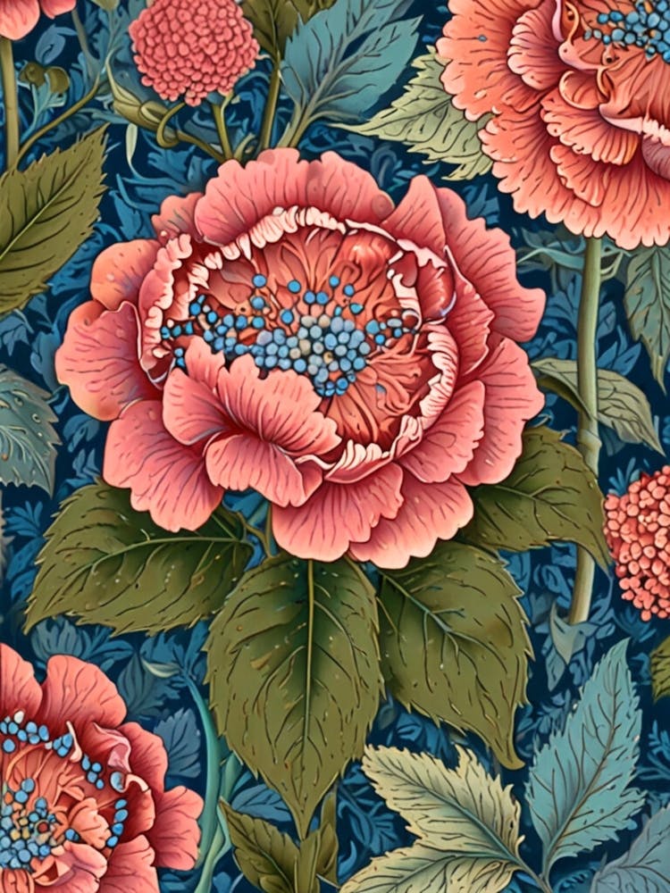 William Morris Peonies 5