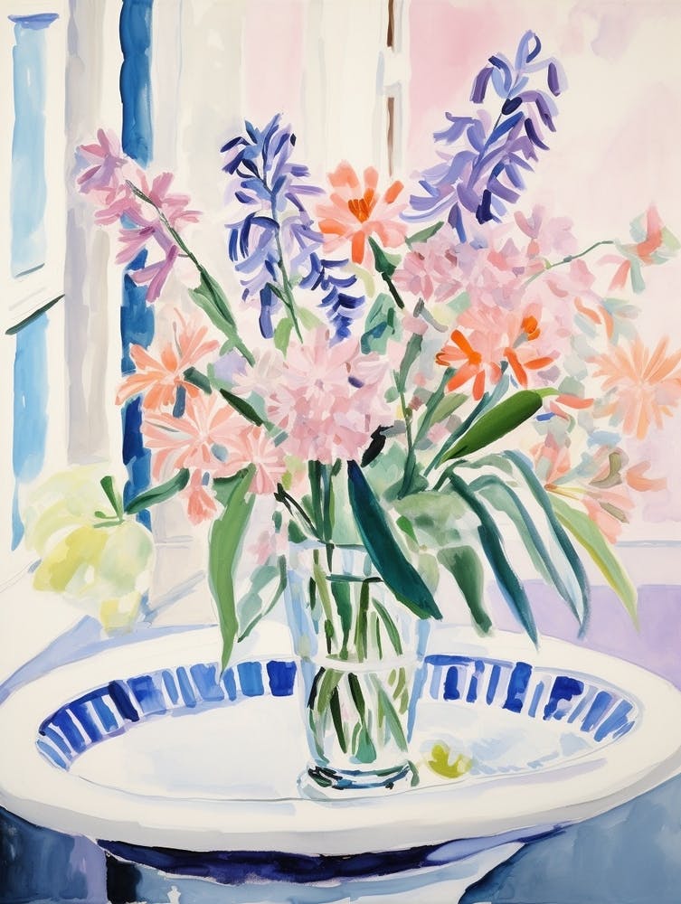 A Vase With Bluebell, Flower Bouquet 4