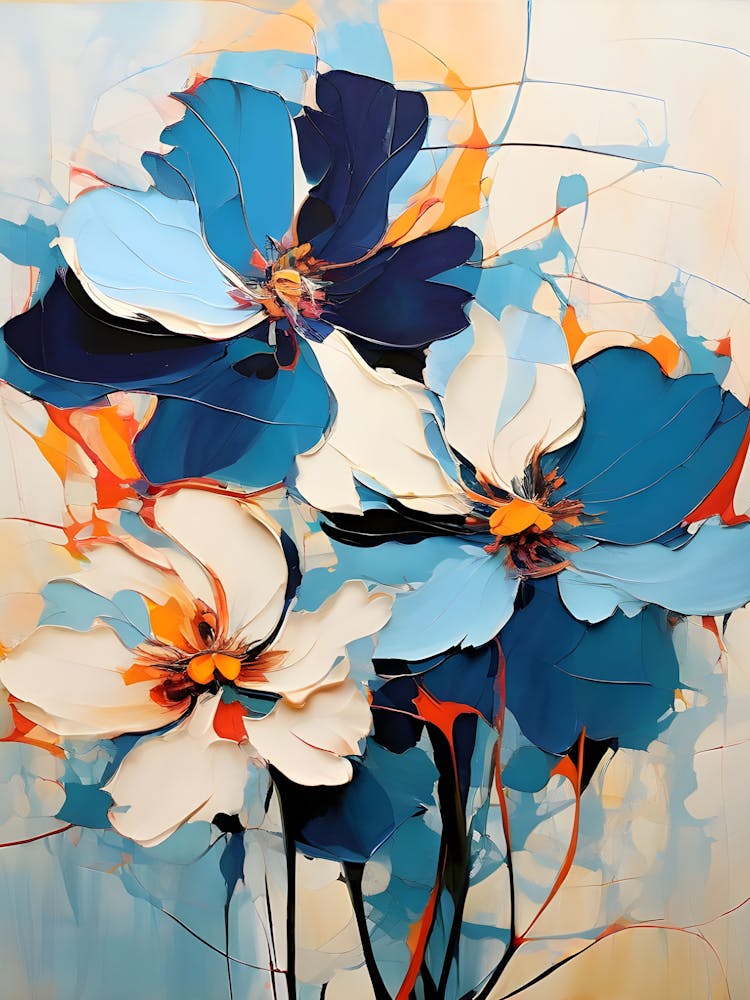 Blue Flowers 12