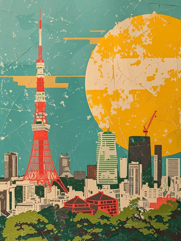 Tokyo Tower Mid Century Modern 2