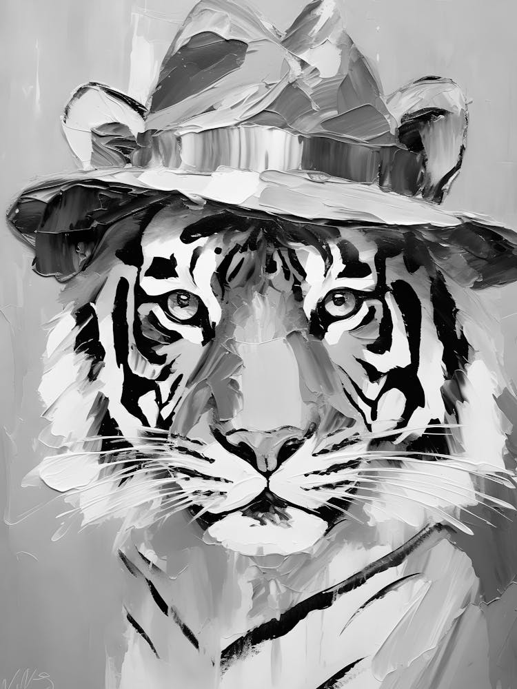 Tiger In Hat