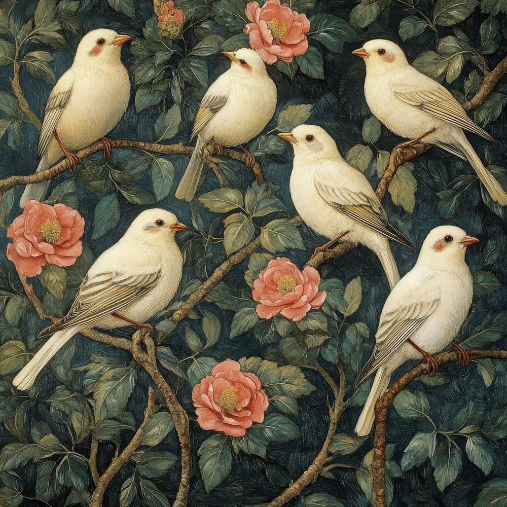 Birds On A Branch Art 35