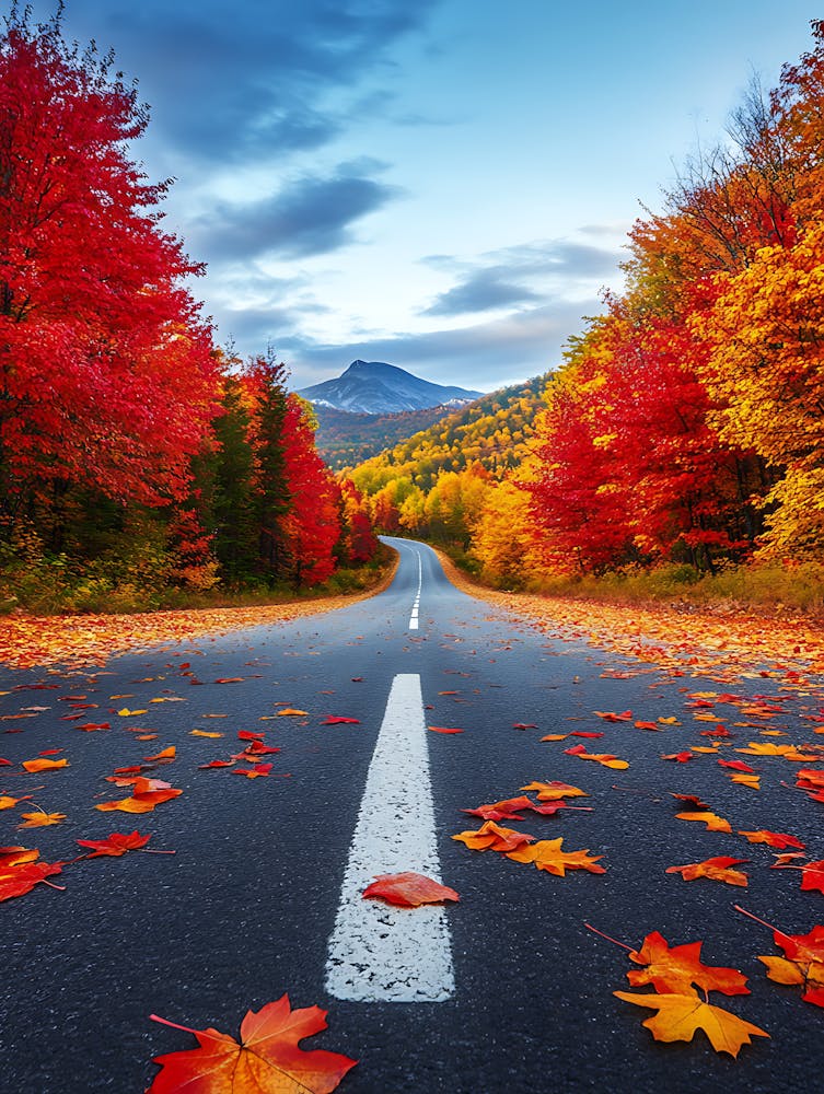 Autumn Road In The Mountains 4