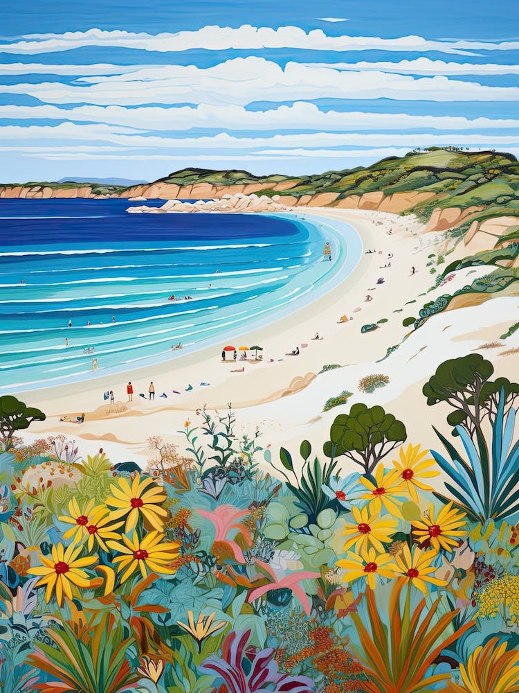 Esperance Beach, Australia, Matisse And Rousseau Style 4