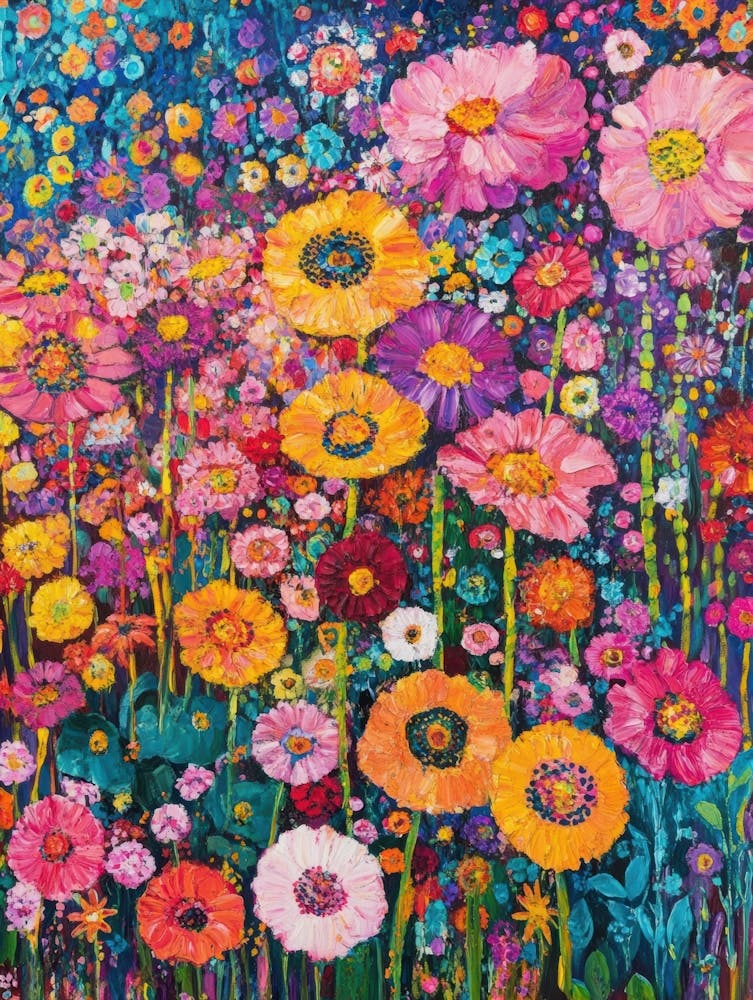 Garden Of Colorful Flowers 4