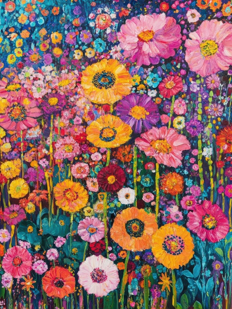 Garden Of Colorful Flowers 4