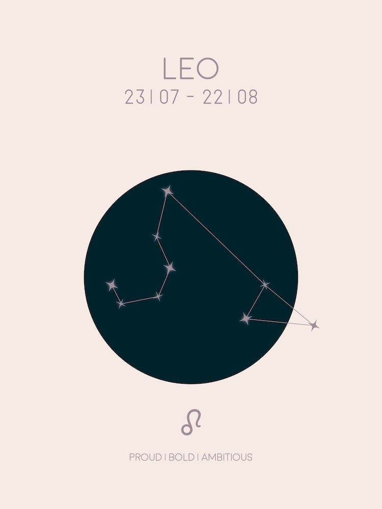 Leo Star Sign In Light