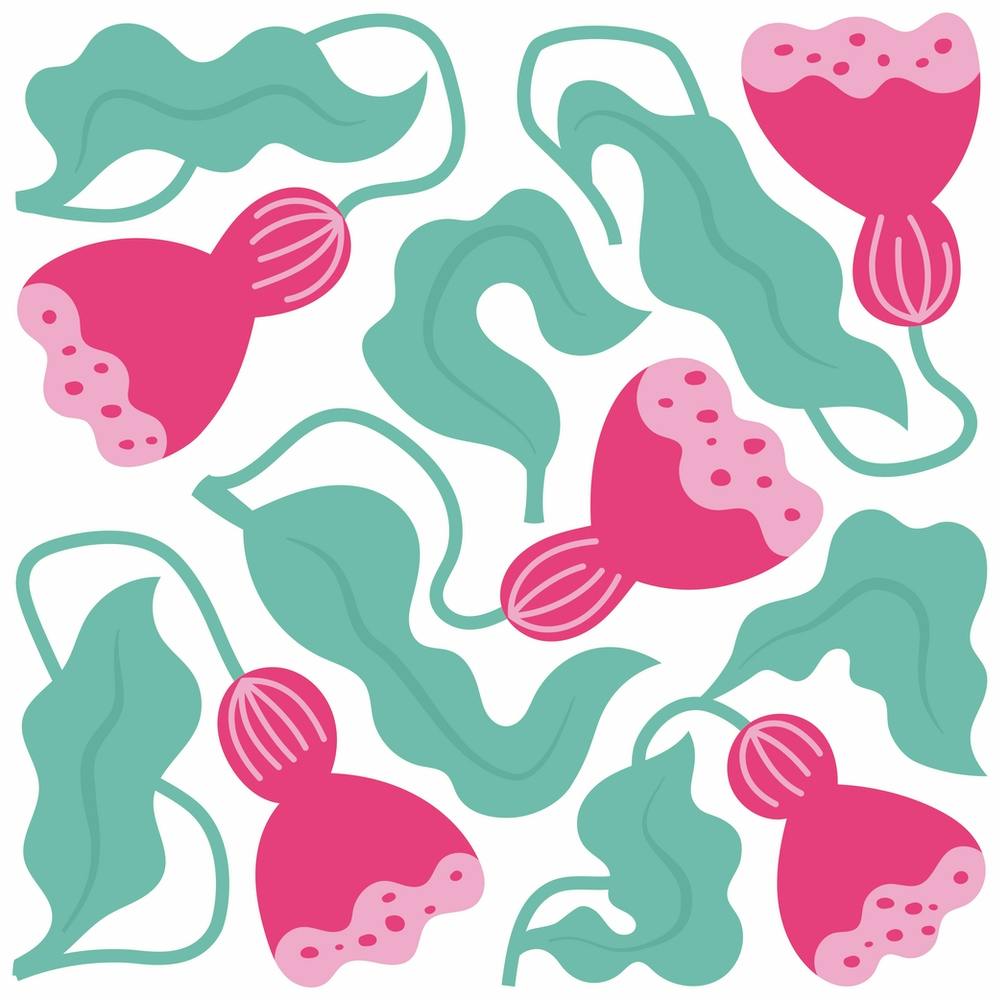 Pink And Green Flowers