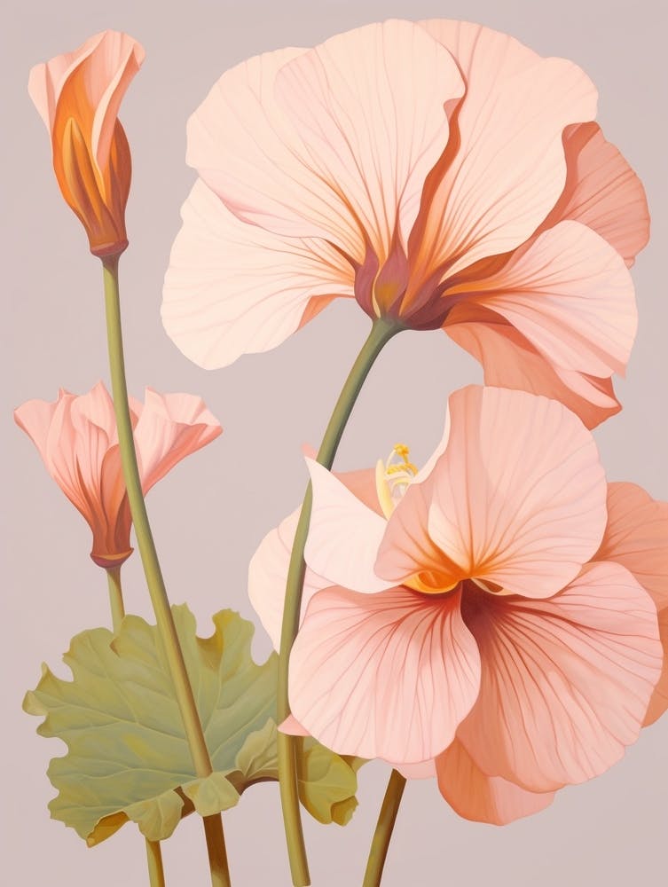 Floral Illustration Nasturtium 3