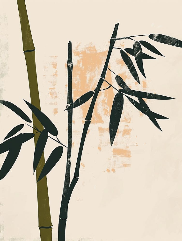 Bamboo Plant Minimalist Illustration 3