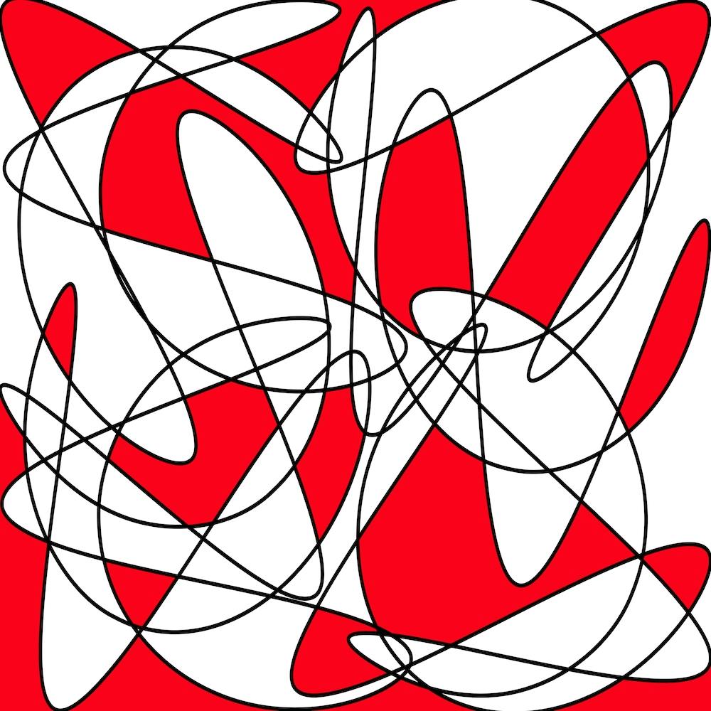 Abstract Red And White