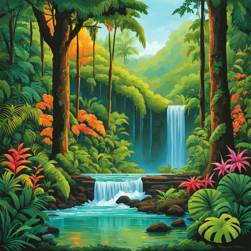 Waterfall In The Jungle 1