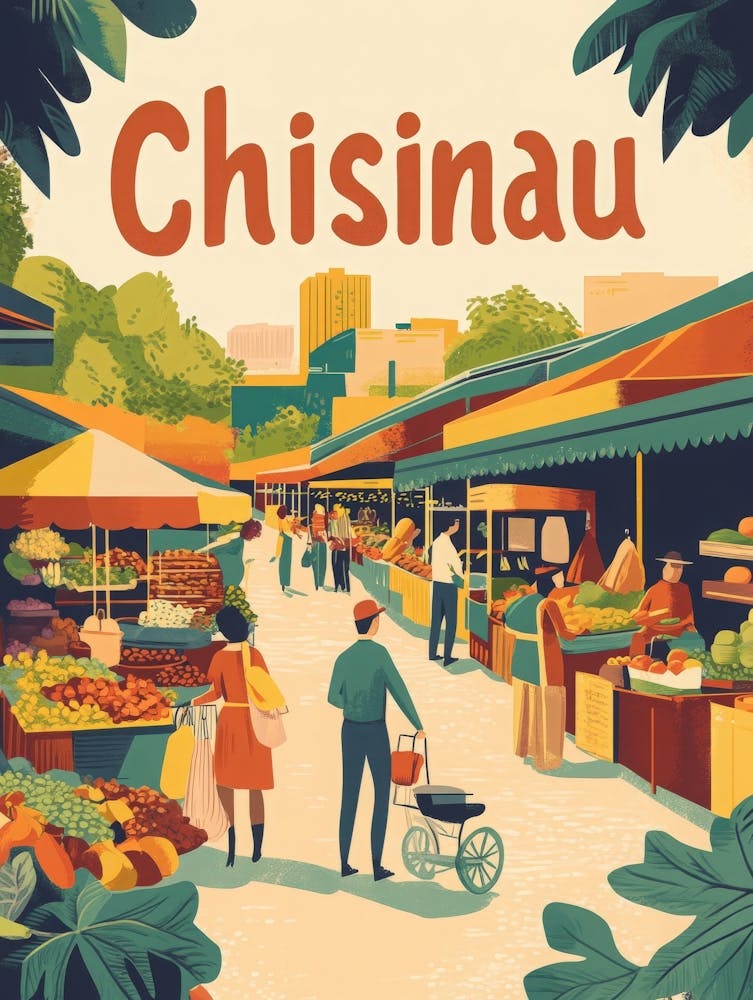 Aihrgdesign A 1970s Inspired Travel Poster For Chisinau 2