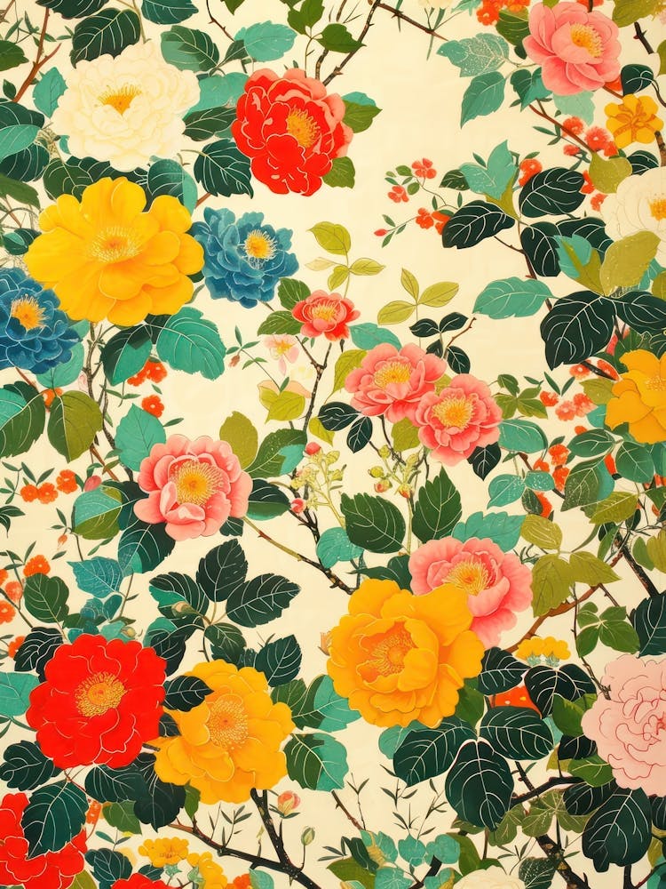 Great Japan Hokusai Japanese Flowers 20