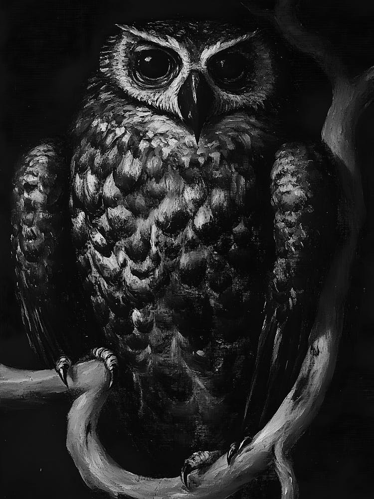 Owl In The Tree