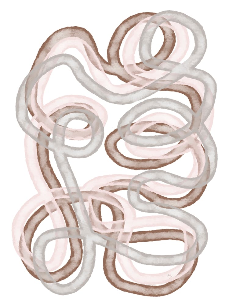 Abstract Watercolor Highways