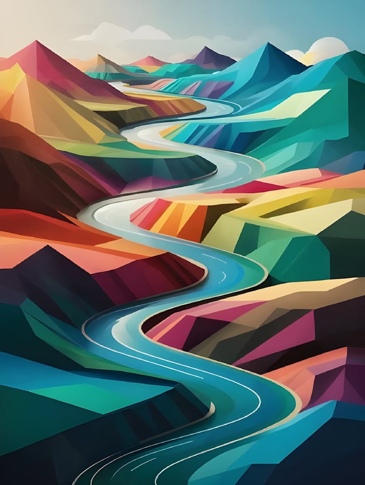 Abstract Landscape Painting 28