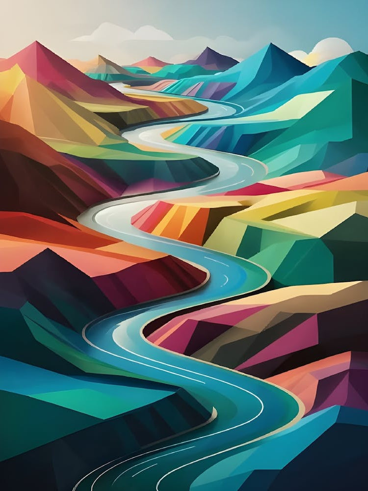 Abstract Landscape Painting 28