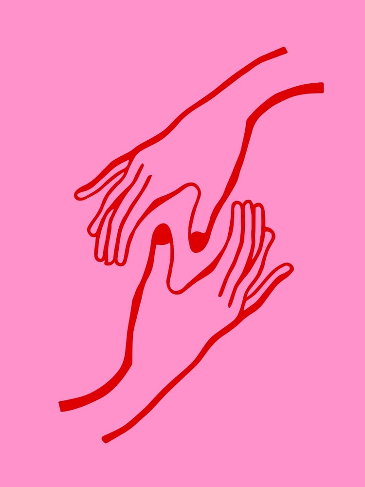 Two Hands Touching Each Other 1