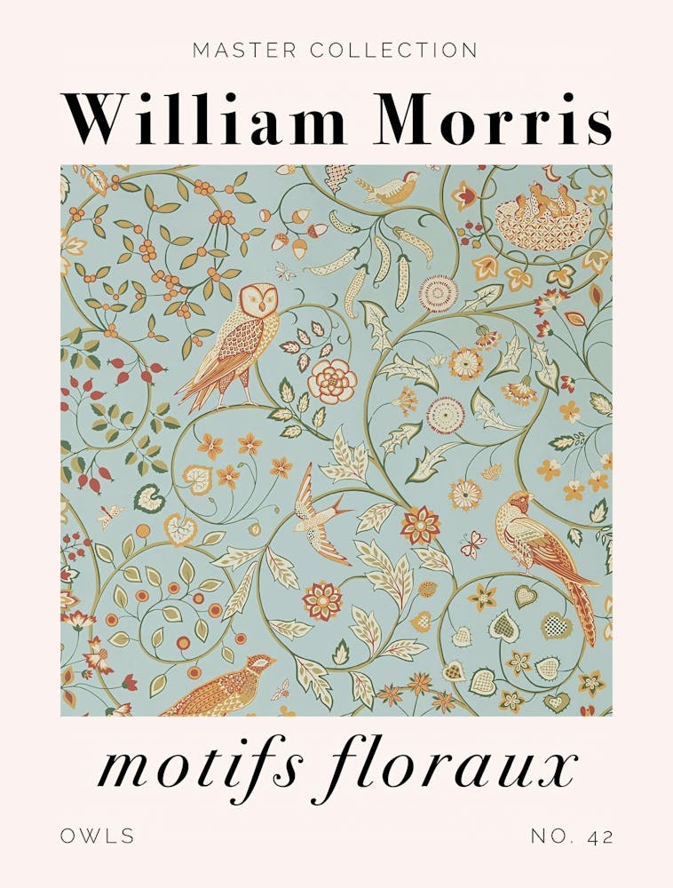 William Morris, Motifs Floreaux, Hiboux