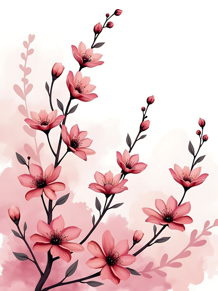 Flowing Botanical Form For Minimal Rooms