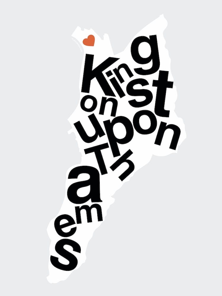 Kingston Upon Thames Type Map