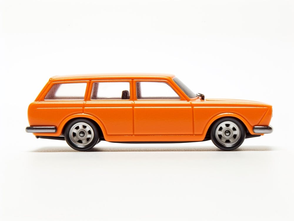 Toy Car 71 Datsun Bluebird 510 Wagon Orange