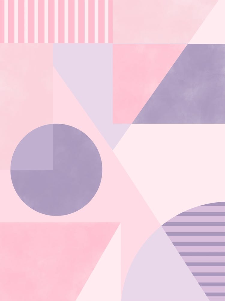 Abstract Pastel Geometric