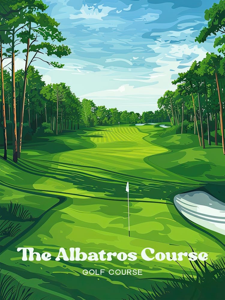 The Albatros Course France Travel Illustration