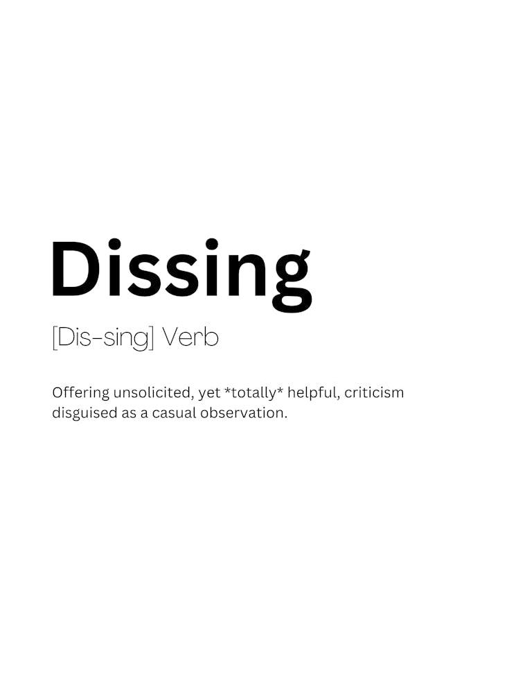 Dissing Definition Meaning
