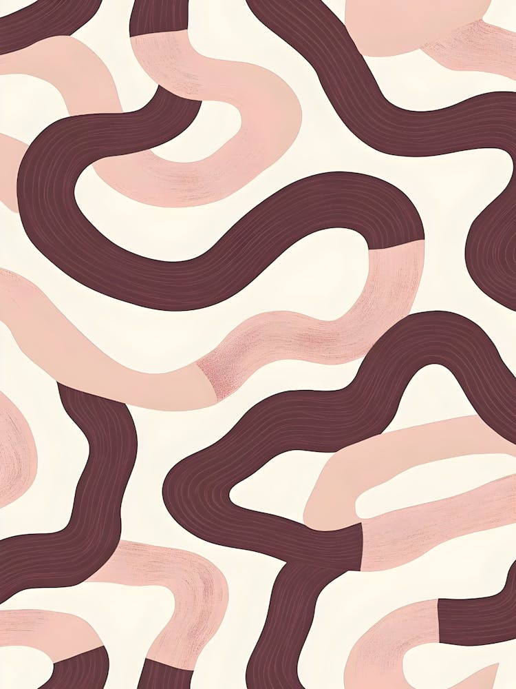 Pink Wavy Lines 2