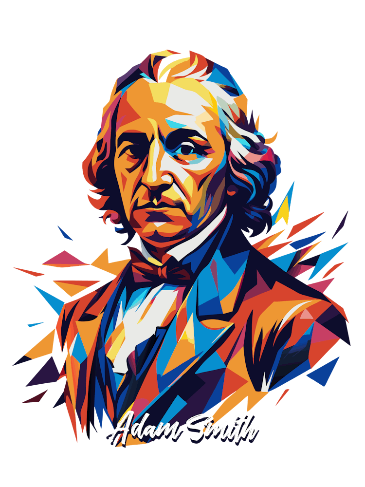 Adam Smith 1 Portrait WPAP Pop Art