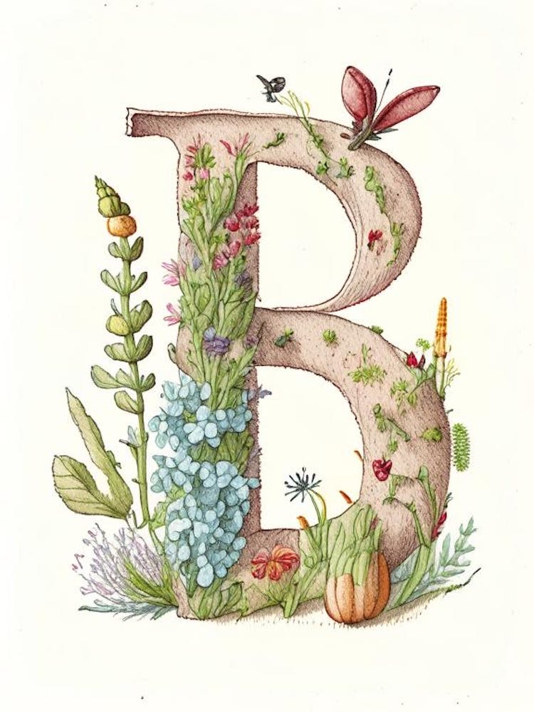 Lettre B, Alphabet Quentin Blake Illustration 2