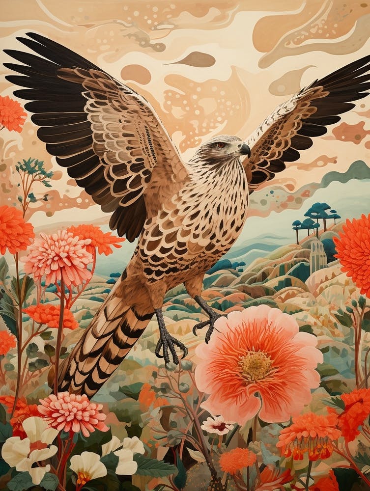 Osprey 4 Detailed Bird Painting