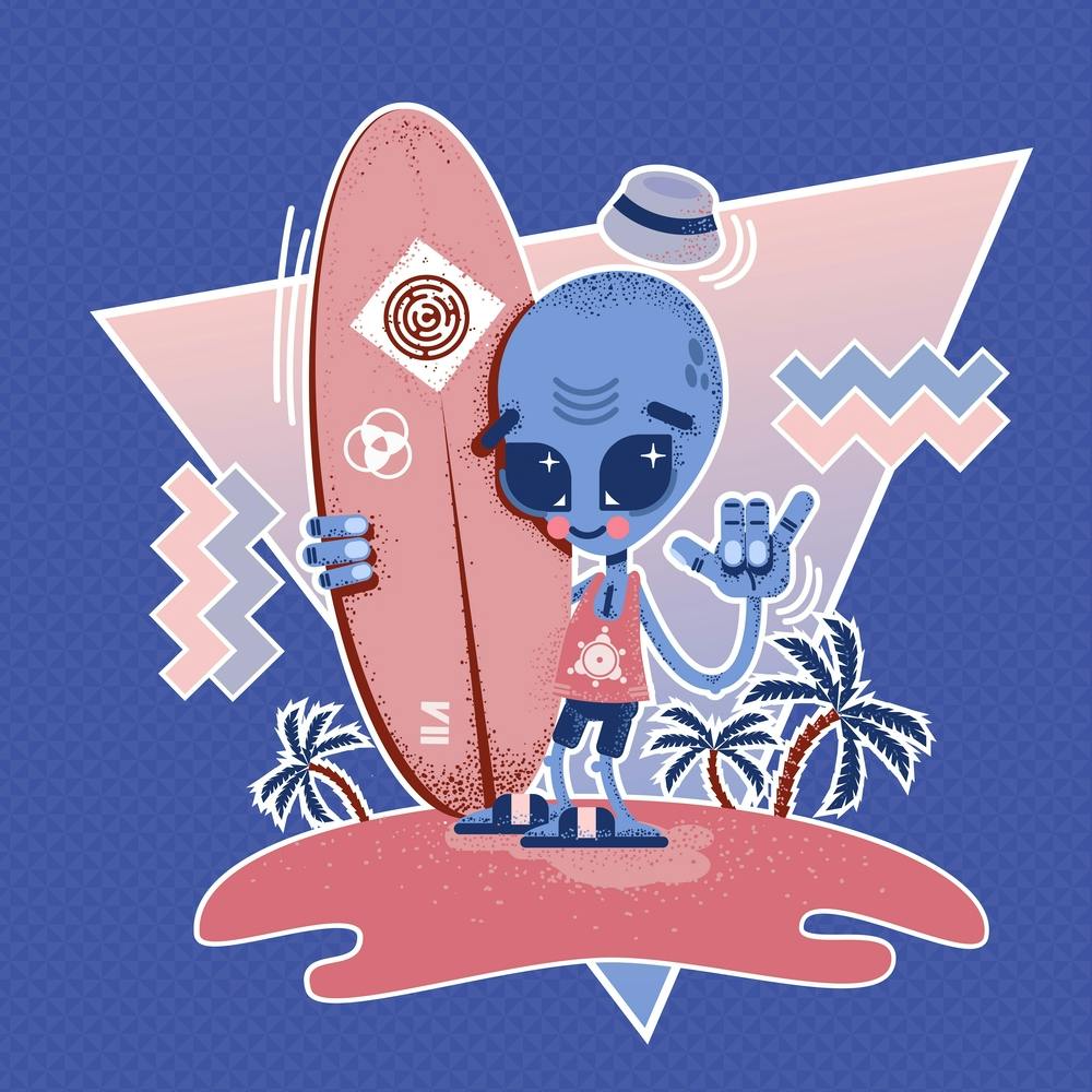 Chobopop Alien Surfer