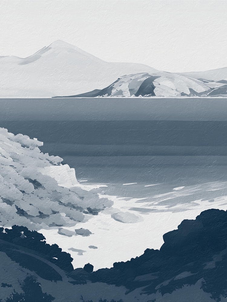 Blue Greek Beach, Greece, Mediterranean Art