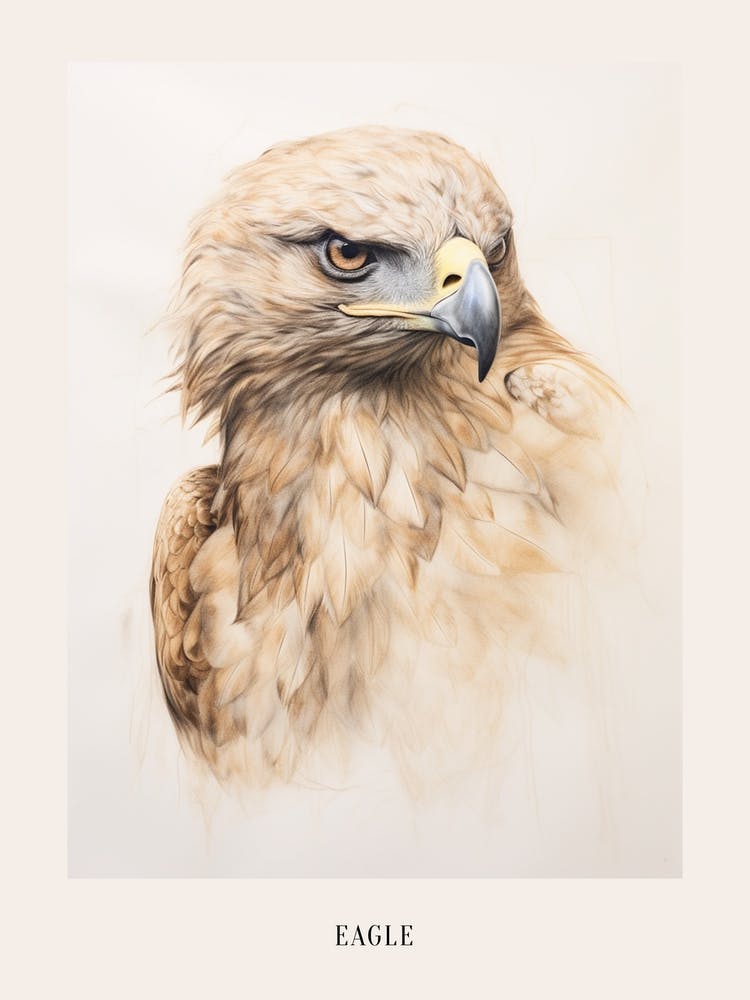 Vintage Bird Drawing Eagle 3 Poster