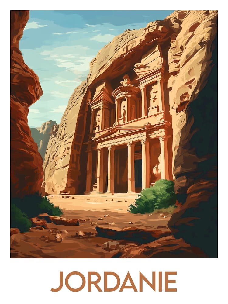 Affiche de voyage Jordanie