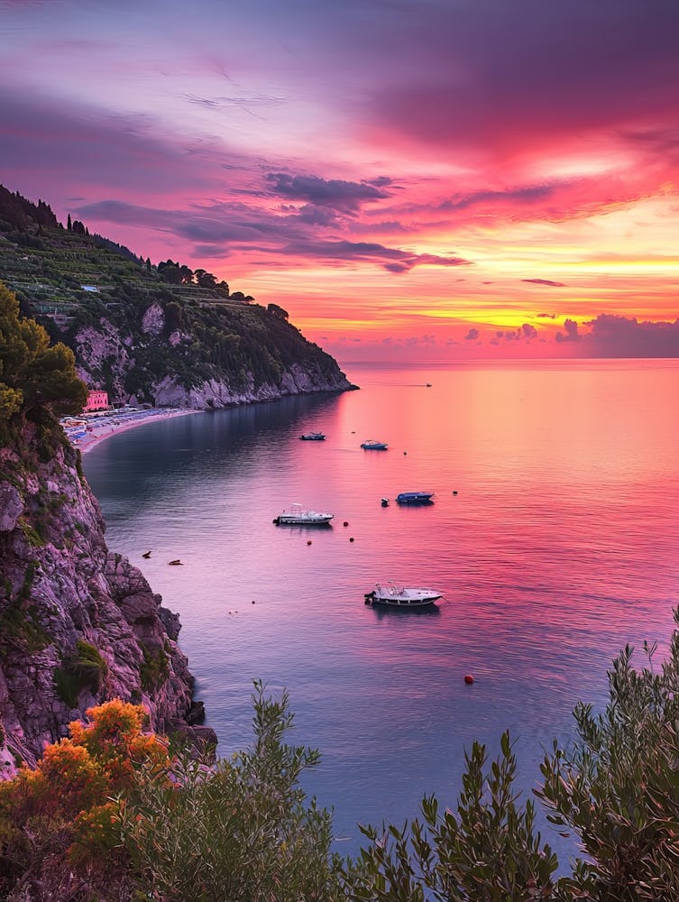 Sunset On The Coast 1