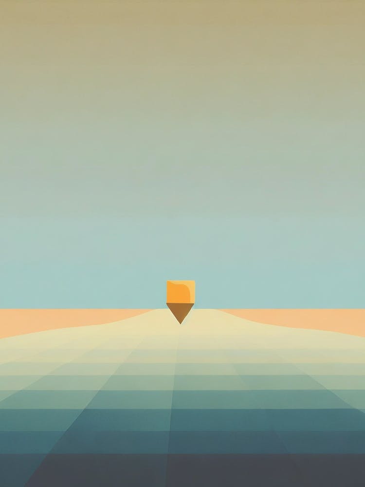 Abstract Lone Figure