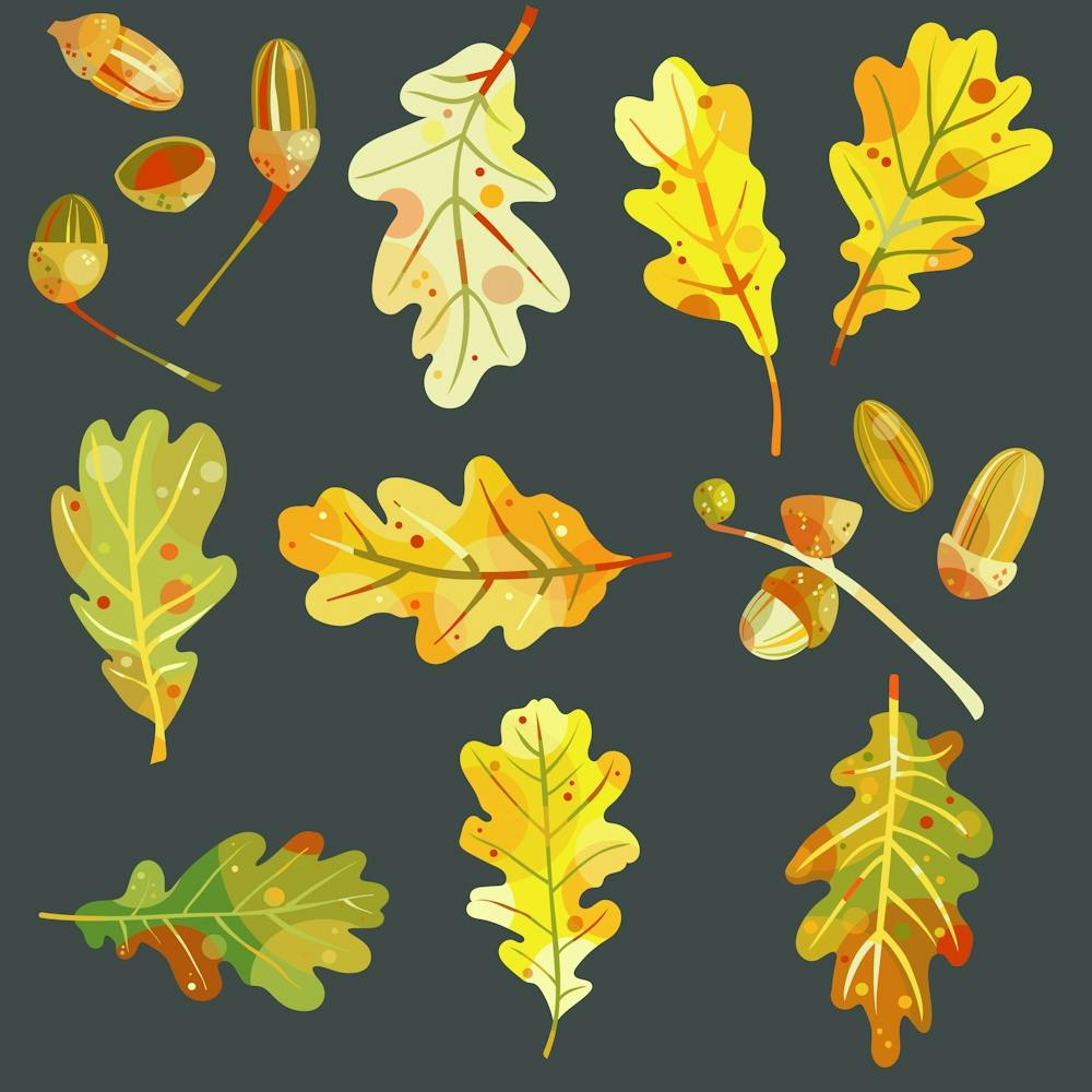 Autumn Leaves in the Dark