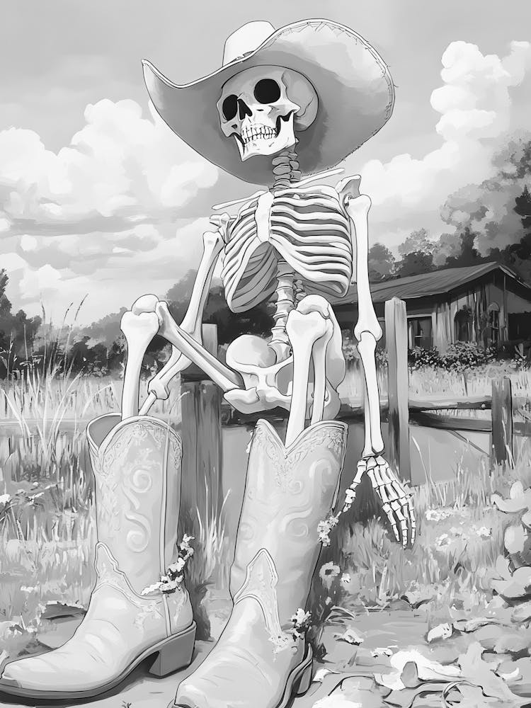 Cowboy Skelett