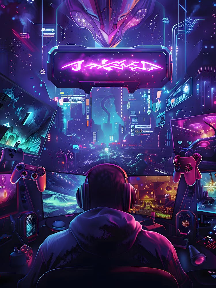 Ville de Jeu Néon 1