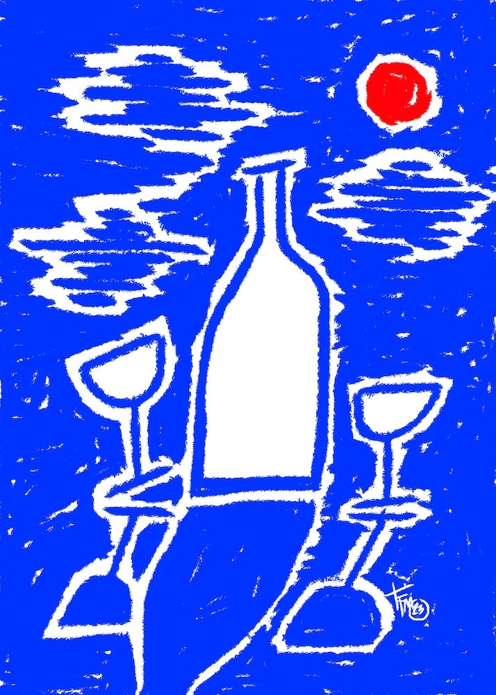 Sunset and Wine